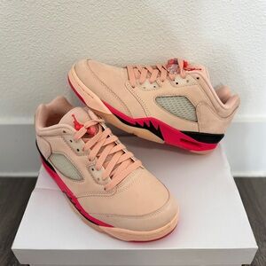 Nike Air Jordan 5 Retro Low Arctic Orange Siren Red-Black DA8016 Women 7